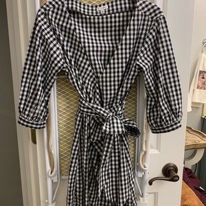 Adorable black and white gingham dress